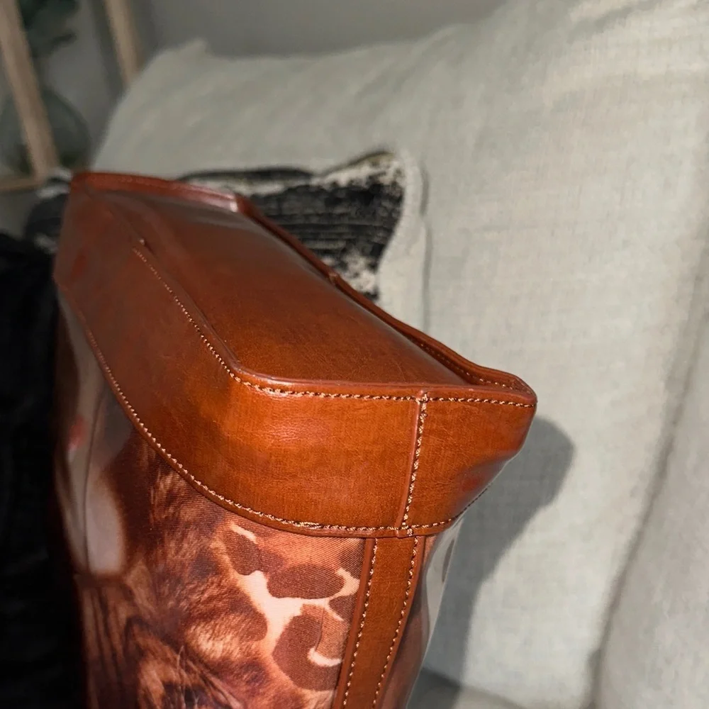 Marilyn Monroe Clear and Brown Tote Bag